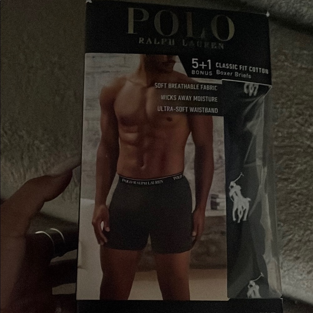 Polo by Ralph Lauren Black Boxer Briefs Athletic Fit